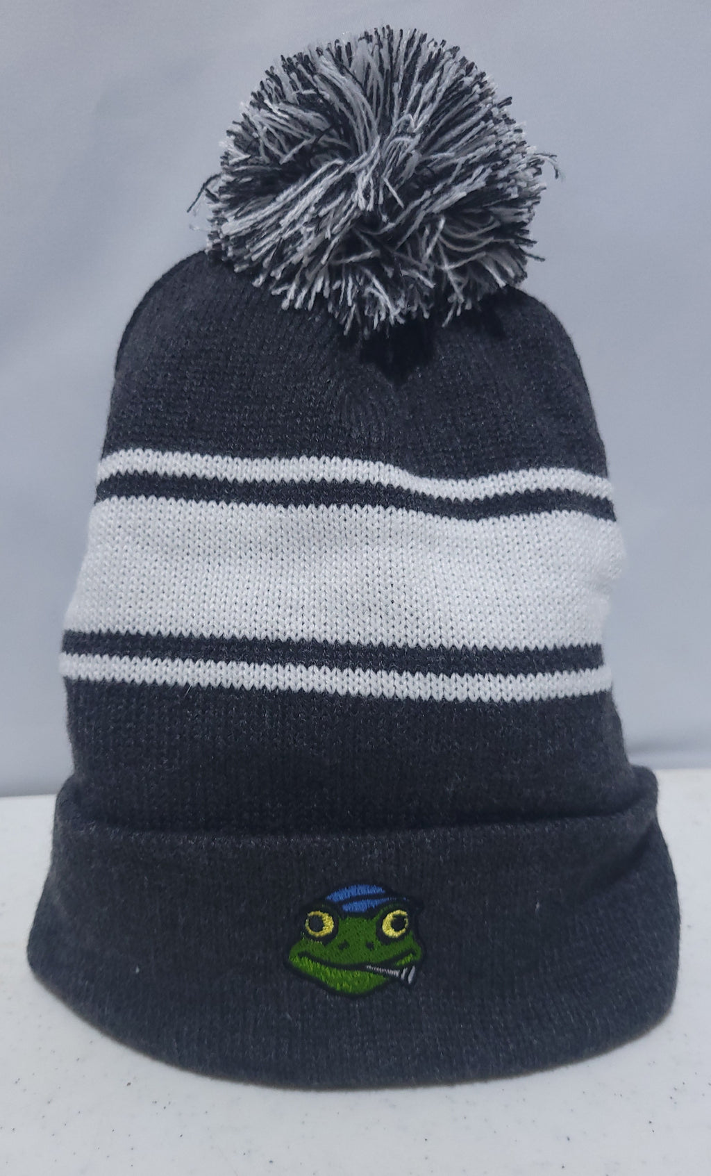 Pom Beanie with Cuff-One Size